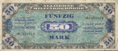 Német 3. Birodalom/Wehrmacht kiadás (Német Véderő) 1942. 1Rpf (3x) + 1944. Nemzetközi megszállás/szo...