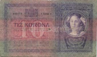 1904. 10K + 1918. 25K "hullámos" "3139" sorozatszámmal T:III/IV + IV