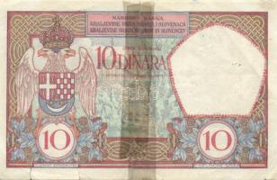 Jugoszlávia 1926. 10D T:IV R!