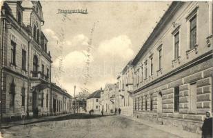 1913 Szentgotthárd, utcakép, Városház (fa)