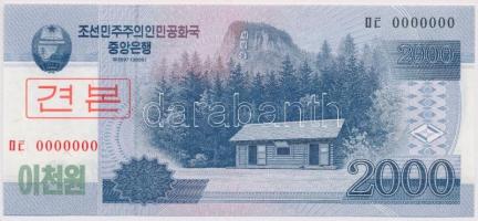 Észak-Korea 2008. 2000W "MINTA" T:I,I- North Korea 2008. 2000 Won "SPECIMEN" C:UNC,AU