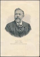 cca 1906 Polónyi Géza (1848-1920) igazságügyi minisztert, országgyűlési képviselőt ábrázoló nyomat, Erdélyi cs. kir. udvari fényképész műintézetéből, 28,5x20 cm