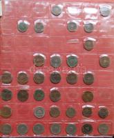 Hagyaték fémpénz tétel, 355db, régi és új, főleg magyar, kevés némettel és külföldivel, benne jobbak, éremberakóban T:1,2,3,4