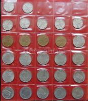Hagyaték fémpénz tétel, 355db, régi és új, főleg magyar, kevés némettel és külföldivel, benne jobbak...