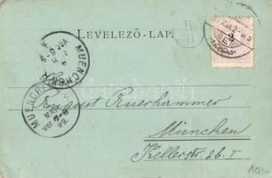 1899 Budapest I. Szent György tér, Honvédelmi Minisztérium. Schmidt Edgar kiadása (EK)