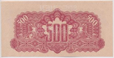 Csehszlovákia 1944. 500K "SPECIMEN(MINTA)" perforációval T:I
Czechoslovakia 1944. 500 Kor...