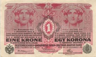 1916. 1K ovális "Tuzla..." bélyegzővel (2x) T:II