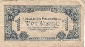 1944. "V.H." 1P T:III + 20P (2x) erősen lecsúszott elő- és hátlapi nyomatok T:II + 1000P T...