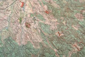 1928 Kirándulók térképe 15.: Vértes hegység, 1:50000, Magyar Királyi Állami Térképészeti Intézet, ha...