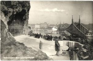 Budapest XI. Gellért-hegyi lourdesi barlang, Magyarok Nagyasszonya sziklatemplom. photo (EK)