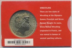 Ausztrália 2000. 5$ "Olimpiai érmegyűjtemény - Birkózás" a sorozat 24. számú darabja, ered...