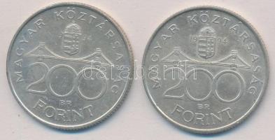 1994. 200Ft Ag "Deák" (2x) T:2