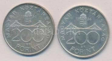 1994. 200Ft Ag "Deák" (2x) T:2