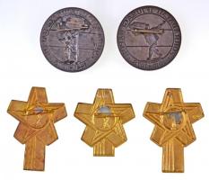 ~1967-1988. "Forradalmi Ifjúsági Napok" jelvény tétel (5xklf) T:1-