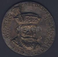 1972. "Bethlen Gábor Gimnázium jubileumára.." nagyalakú Br plakett T:2 Eredeti, de sérült díszdobozban