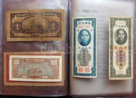 Kína régi bankjegyek, 20db kereskedői csomagolásban, vegyes tartásban