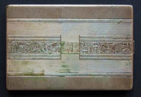 Régi cigarettatartó, Ag 158g, jó állapotban