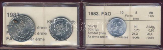 1983. 20f + 5Ft + 10Ft "FAO" T:BU Eredeti tokban, tanúsítvánnyal!