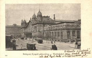 Budapest VI. Nyugati pályaudvar, vasútállomás, villamos (EK)