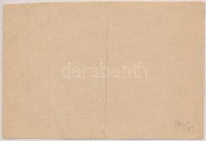 1927. "Fogyasztási adóbárca" 991P-ről, tintával kitöltve, "Pest-Pilis-Solt-Kiskun Vár...