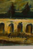 Csontváry jelzéssel: Akropolisz. Olaj, falemez, 35×53 cm