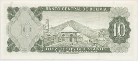 Bolívia 1962. 10P T:I
Bolivia 1962. 10 Pesos C:UNC
Krause 154