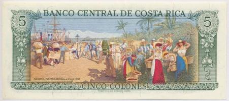 Costa Rica 1992. 5C T:I 
Costa Rica 1992. 5 Colones C:UNC 
Krause 236.e