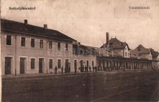 Székelykocsárd, Kocsárd, Lunca Muresului; vasútállomás / Bahnhof / railway station (fa)