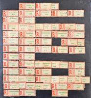 Ajánlási ragjegy gyűjteményrészek, gyűjtemény maradványok, sok-sok ezer ragjegy lapokon feldolgozva,...