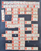 Ajánlási ragjegy gyűjteményrészek, gyűjtemény maradványok, sok-sok ezer ragjegy lapokon feldolgozva,...