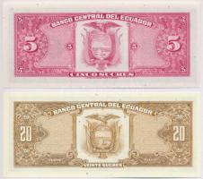 Ecuador 1982. 5S + 1988. 20S T:I
Ecuador 1982. 5 Sucres + 1988. 20 Sucres C:UNC