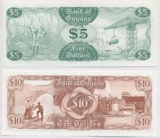 Guyana 1989. 5$ + ~1992. 10$ T:I
Guyana 1989. 5 Dollars + ~1992. 10 Dollars C:UNC
Krause 22, 23