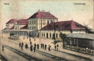 Tövis, Teius; vasútállomás / Bahnhof / railway station (EK)