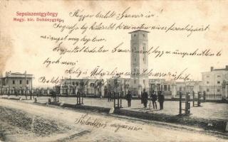 1907 Sepsiszentgyörgy, Sfantu Gheorghe; magyar kir. dohánygyár, gépház / tobacco factory, engine house (fl)