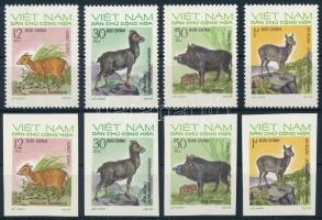 Állatok fogazott és vágott sor Animals perforated and imperforated set