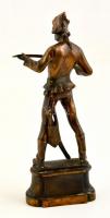 Kisfaludi Stróbl Zsigmond (1884-1975): Huszár. Bronz, jelzett, m: 26,5 cm