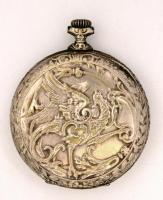 Zsebóra, fém házzal, másodpercmutatóval, nem jár, d: 5 cm