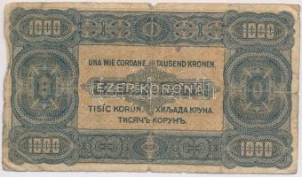 1923. 1000K "Magyar Pénzjegynyomda R.t. Budapest" nyomdahely jelöléssel T:III-