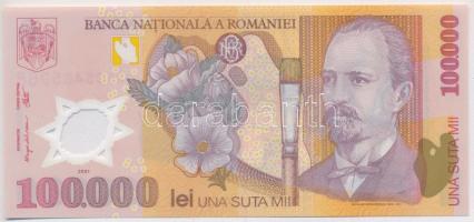 Románia 2001. 100.000L T:I  Romania 2001. 100.000 Lei C:UNC