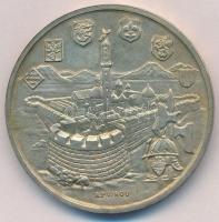 Képíró Zoltán (1944-1981) 1973. "Kaposvár Centenáriuma" Ag emlékérem (43,76g/0.800/42,5mm)...