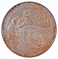 Lapis András (1942-) 1979. "MÉE Kilencedik Vándorgyűlése - Szeged / Szeged pusztulásának és újjászületésének centenáriumi évében" Ag emlékérem (43,33g/0.800/42,5mm) T:2 patina Adamo SG2