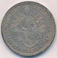 1929. 2P Ag "Madonna" T:1-,2 kis patina, ph. Adamo P7