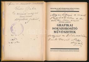 Novák László: Grafikai sokszorosító művészetek. Bp, 1925, Világosság. Kiadói egészvászon kötésben, j...