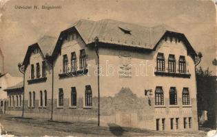 1914 Boksánbánya, Németbogsán, Bocsa; M. kir. állami elemi iskola. Szábonáry Károly fényképezte / school (kopott sarkak / worn corners)