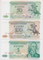 Transznisztria 1993. 50R + 100R + 1994. 1R + 5R + 10R + 10.000R T:I  Transnistria 1993. 50 Ruble + 100 Ruble + 1994. 1 Ruble + 5 Ruble + 10 Ruble + 10.000 Ruble C:UNC