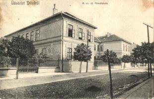 1906 Déva, M. kir. áll. főreáliskola. Kroll Gyula kiadása / school (EK)