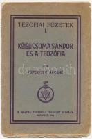 Toperczer Ákosné: Kőrösi Csoma Sándor és a teozófia. Teozófiai Füzetek 1. Bp., 1914, Magyar Teozófiai Társulat. Kiadói papírkötés, kopottas állapotban.
