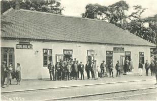 Halmi, Halmeu; Vámhivatal és rendőrség a vasútállomásnál / Oficiul Vamal, Politia / customs and police office at the railway station (Rb)