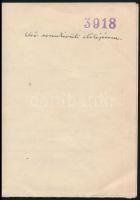 1949 Bp., soron kívüli előléptetés szarvasi általános iskolai tanítónő részére, Ortutay Gyula vallás...