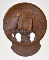 Jugoszlávia ~1925-1939. "Budi Spreman! (Állj készen!)" ezüstözött Br cserkész gomblyukjelv...